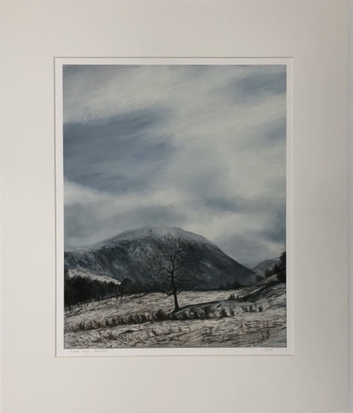 'Wintry scene near Aira Force' Print