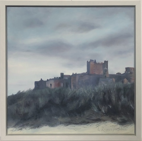 Bamburgh Castle at dusk