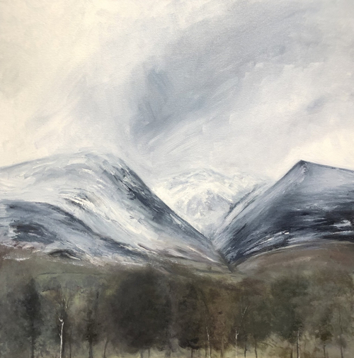 'A snowy day on Blencathra' Print