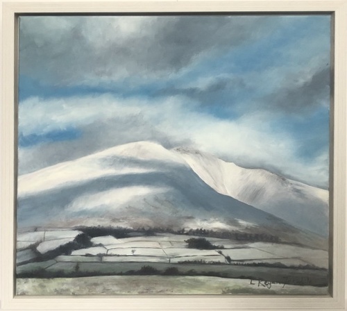 Shadows across a snowy Blencathra - SOLD