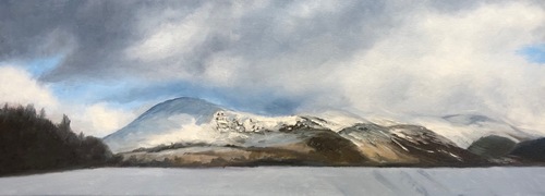 Snow on Clough Head - SOLD