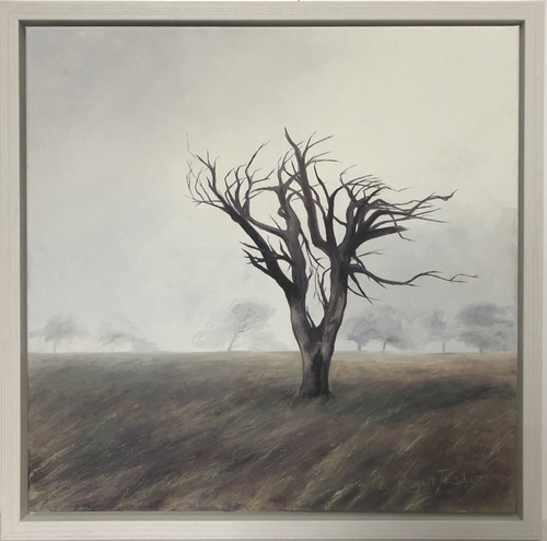 Windswept tree on a misty fell - SOLD